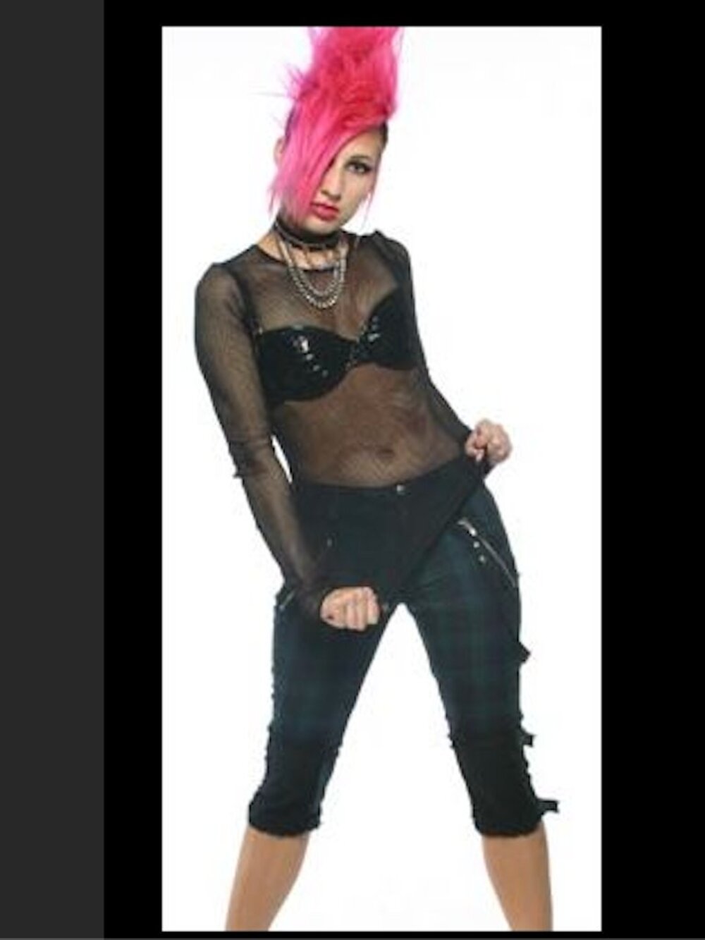 Lip Service Punk & Disorderly black capris pants